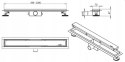 DUPLEX NEXT Odpływ liniowy dwustronny 60cm