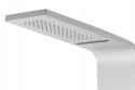 CORSAN Panel prysznicowy srebrny z termostatem, deszczownica kaskada A-014AM