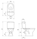 CERSANIT Kompakt MERIDA z deską wolnoopadającą K03-018