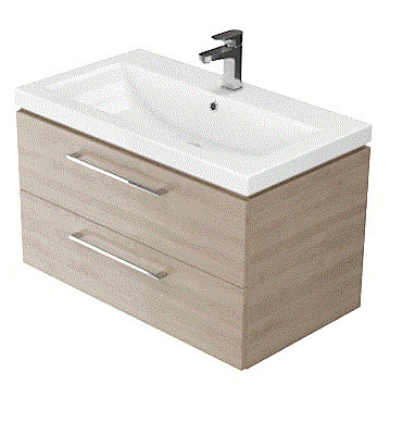 CERSANIT Zestaw szafka podumywalkowa + umywalka LARA COMO orzech 60cm S801-148-DSM CERSANIT Zestaw szafka podumywalkowa + umywalka LARA COMO orzech 60cm S801-148-DSM