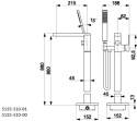 KFA Bateria wannwa wolnostojąca LOGON chrom 5135-510-00