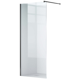 BALNEO Ścianka prysznicowa 50x200cm czarne profile z powłoką Clean Glass K0101010110-1