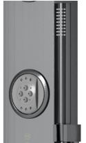 CORSAN Panel prysznicowy grafit szczotkowany SNAKE z termostatem S002TGM