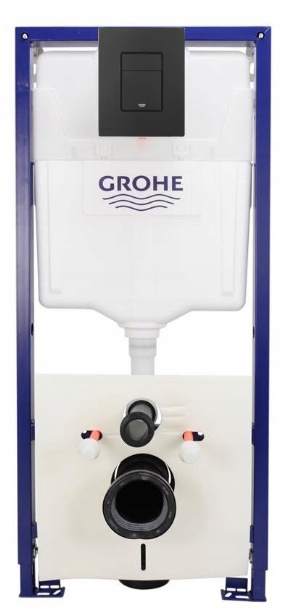 GROHE Stelaż podtynkowy WC czarny przycisk z reduktorem przepływu 1000046 GROHE Stelaż podtynkowy WC czarny przycisk z reduktorem przepływu 1000046