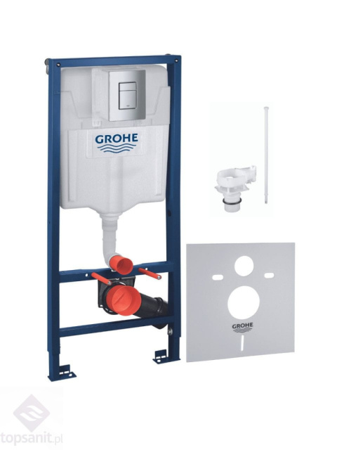 GROHE Stelaż podtynkowy WC przycisk chrom poły sk z reduktorem przepływu 1000047 GROHE Stelaż podtynkowy WC przycisk chrom poły sk z reduktorem przepływu 1000047