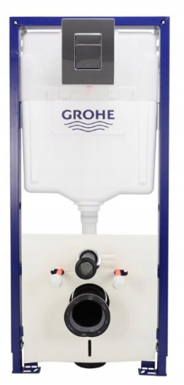 GROHE Stelaż podtynkowy WC przycisk chrom poły sk z reduktorem przepływu 1000047