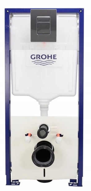 GROHE Stelaż podtynkowy WC przycisk chrom poły sk z reduktorem przepływu 1000047 GROHE Stelaż podtynkowy WC przycisk chrom poły sk z reduktorem przepływu 1000047