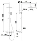 KFA Zestaw prysznicowy z termostatem LOGON czarny 5746-910-81