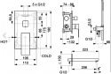 KFA Zestaw wannowy podtynkowy ścienny LOGON chrom 5139-401-00