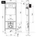 ROCA Zestaw podtynkowy z miską WC Meridian Rimless A893106280