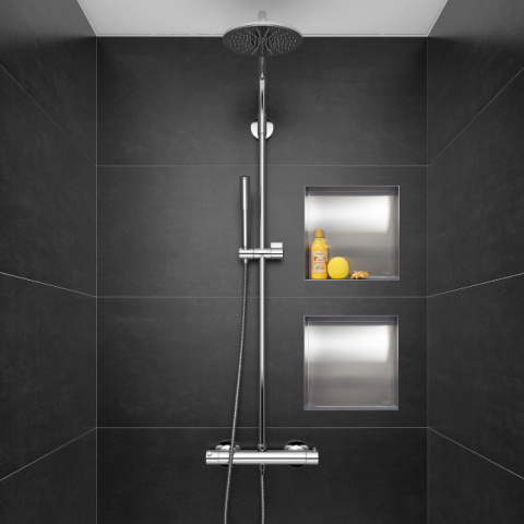 Balneo Półka wnękowa bez kołnierza 30x30x10cm inox OB-IN2-NR Balneo Półka wnękowa bez kołnierza 30x30x10cm inox OB-IN2-NR