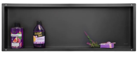Balneo Półka wnękowa bez kołnierza 90x30x7cm czarna OB-BL5-NR Balneo Półka wnękowa bez kołnierza 90x30x7cm czarna OB-BL5-NR