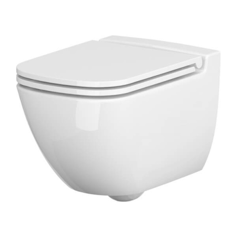 Cersanit Zestaw podtynkowy WC stelaż 40cm z miską bezkołnierzową Caspia Clean On przycisk chrom Cersanit Zestaw podtynkowy WC stelaż 40cm z miską bezkołnierzową Caspia Clean On przycisk chrom