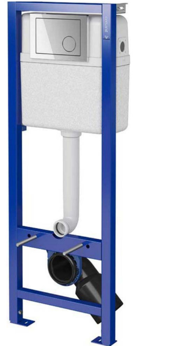 Cersanit Zestaw podtynkowy WC stelaż 40cm z miską bezkołnierzową Zen Clean On przycisk chrom Cersanit Zestaw podtynkowy WC stelaż 40cm z miską bezkołnierzową Zen Clean On przycisk chrom