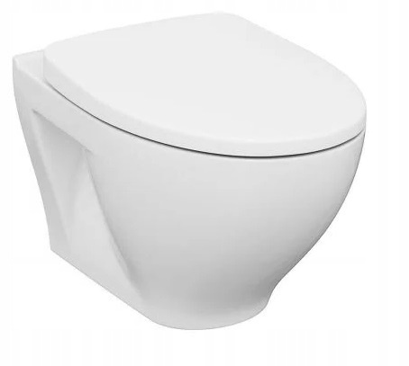 Cersanit Zestaw podtynkowy WC z miską bezkołnierzową Savio Clean ON przycisk chrom S701-828