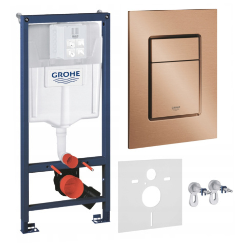 GROHE Stelaż podtynkowy Rapid SL 4w1 przycisk miedziany