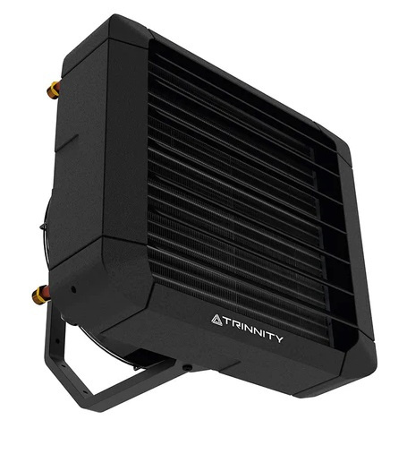 Nagrzewnica wodna czarna 20kW z konsolą montażową + sterownik 52816 Nagrzewnica wodna czarna 20kW z konsolą montażową + sterownik 52816