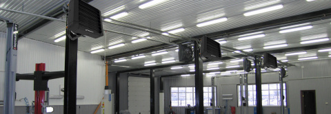 Nagrzewnica wodna czarna 20kW z konsolą montażową + sterownik 52816 Nagrzewnica wodna czarna 20kW z konsolą montażową + sterownik 52816