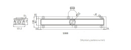 Schedpol Base-Low OLP100STLOW odpływ prysznicowy 100 cm