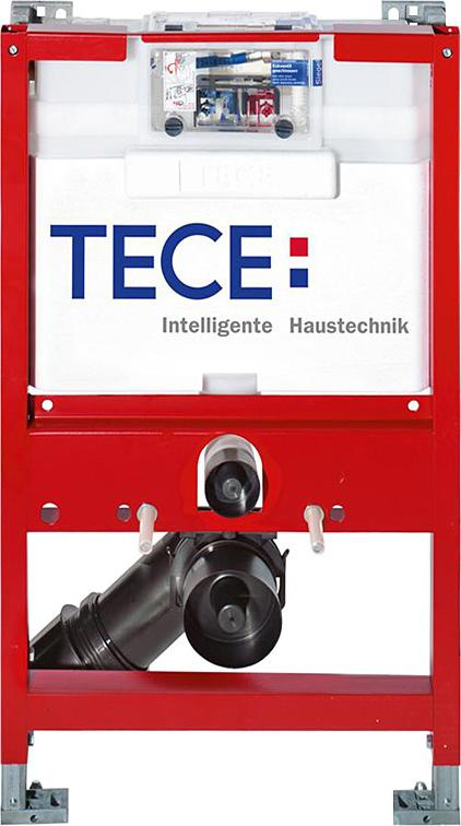 TECE Stelaż podtynkowy do WC niski 82cm przycisk czarny zestaw 9300380 TECE Stelaż podtynkowy do WC niski 82cm przycisk czarny zestaw 9300380