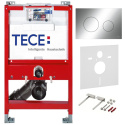TECE Stelaż podtynkowy do WC niski 82cm przycisk chrom zestaw 9300380
