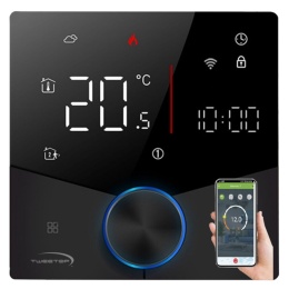 TWEETOP Sterownik, regulator przewodowy termostat czarny + WIFI 06038415