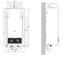 ARISTON Gazowy przepływowy podgrzewacz wody AKROS R X 1120 4332009