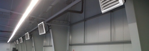 Nagrzewnica wodna 90kW z konsolą montażową do pomp ciepła VOLCANO 1-4-0101-0627