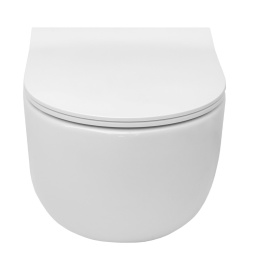 ROCA Zestaw Miska WC podwieszana Meridian Rimless Compacto + deska wolnoopadająca slim duroplast A34H242000