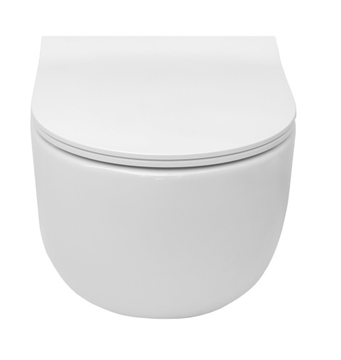 ROCA Zestaw Miska WC podwieszana Meridian Rimless Compacto + deska wolnoopadająca slim duroplast A34H242000