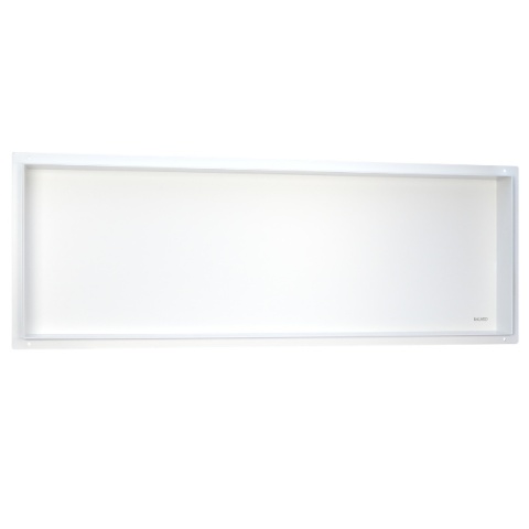 Balneo Półka wnękowa z kołnierzem 90x30x10cm biała OB-WH6