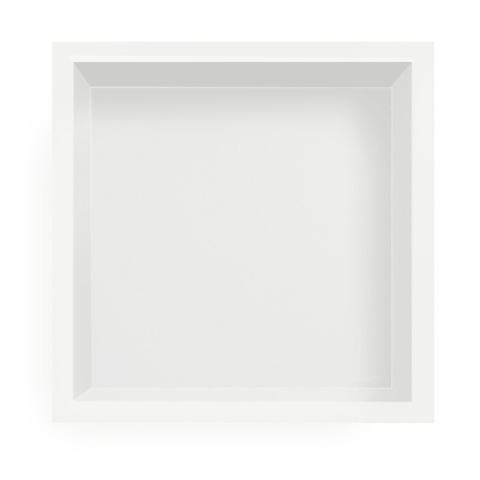 Balneo Półka wnękowa z kołnierzem 30x30x10cm biała OB-WH2 Balneo Półka wnękowa z kołnierzem 30x30x10cm biała OB-WH2