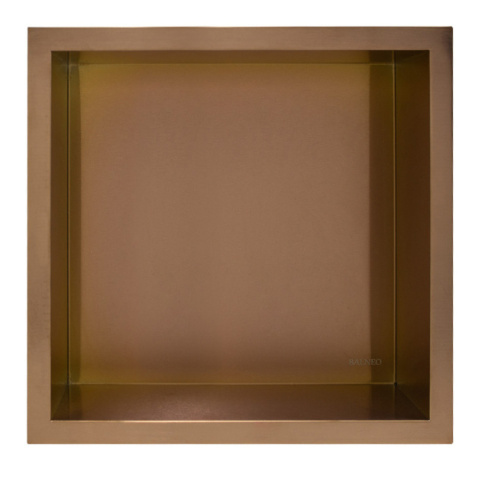 Balneo Półka wnękowa z kołnierzem 30x30x10cm miedziany OB-CO2 Balneo Półka wnękowa z kołnierzem 30x30x10cm miedziany OB-CO2