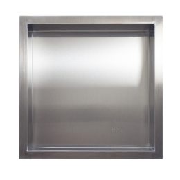 Balneo Półka wnękowa z kołnierzem 30x30x7cm inox OB-IN1