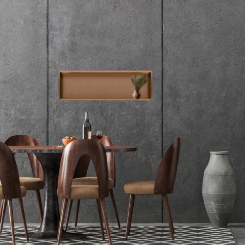 Balneo Półka wnękowa z kołnierzem 90x30x7cm miedziany OB-CO5