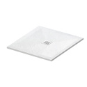 Brodzik z konglomeratu biały STONE TRAY 90x90x2,5cm STFWH909025