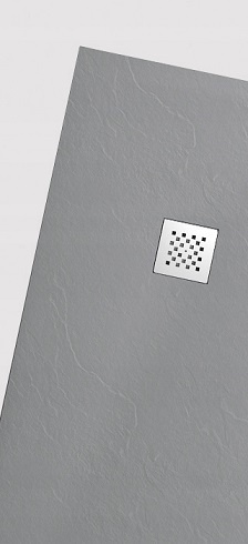 Brodzik z konglomeratu jasnoszary STONE GRAY 120x90x2,5cm STFLG9012025