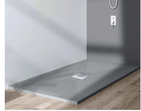 Brodzik z konglomeratu jasnoszary STONE GRAY 140x80x2,5cm STFLG8014025