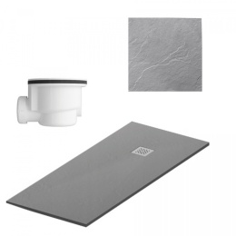 Brodzik z konglomeratu jasnoszary STONE GRAY 140x90x3cm STFLG9014025