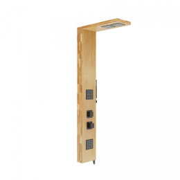 CORSAN Panel prysznicowy drewno bambusowe z termostatem BALTI B-002TBL