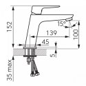 FERRO bateria umywalkowa VITTO chrom BVI2VL