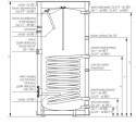 KOSPEL Bojler wymiennik ogrzewacz wody z 1 wężownicą 300L C.W.U wolnostojący