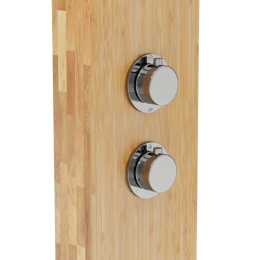 CORSAN Panel prysznicowy drewno bambusowe z termostatem BALTI B-001TCH