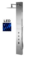 CORSAN Panel prysznicowy stalowy deszczownica LED S-060M NEO