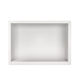 Balneo Półka wnękowa biała z kołnierzem 30x20x10cm