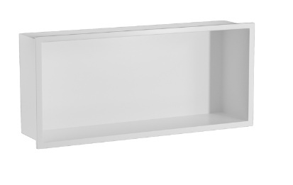 Balneo Półka wnękowa biała z kołnierzem 45x20x10cm Balneo Półka wnękowa biała z kołnierzem 45x20x10cm