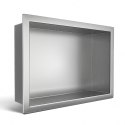 Balneo Półka wnękowa z kołnierzem 60x20x10cm INOX B0101010110-3