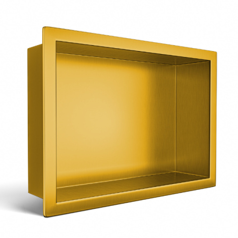 Balneo Półka wnękowa z kołnierzem 60x20x10cm kolor złoty Balneo Półka wnękowa z kołnierzem 60x20x10cm kolor złoty