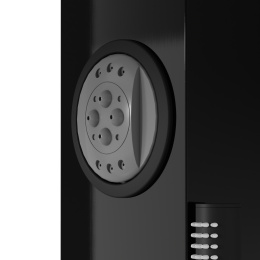 CORSAN Panel prysznicowy czarny z termostatem SNAKE S-002TBL