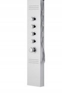 CORSAN Panel prysznicowy srebrny, deszczownica kaskada A-014AM